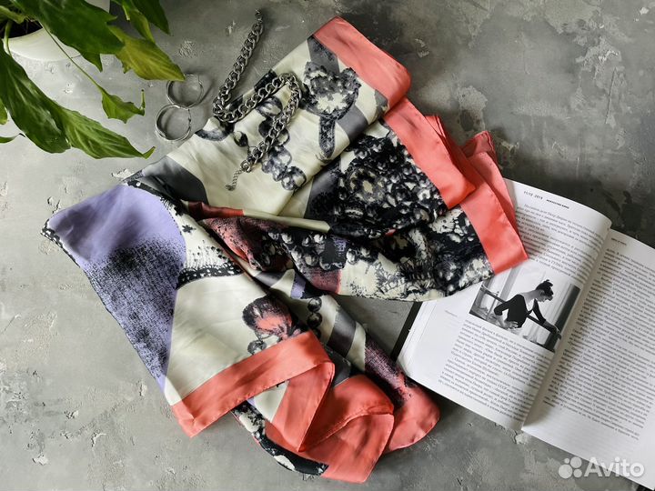 Шарф платок палантин шелковый