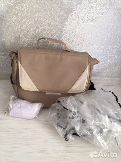 Коляска 2 в 1 indigo эко кожа