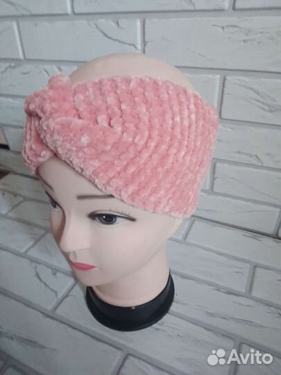 Плюшевая повязка на голову