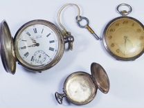 Карманные серебро часы La Foule Tissot Швейцария