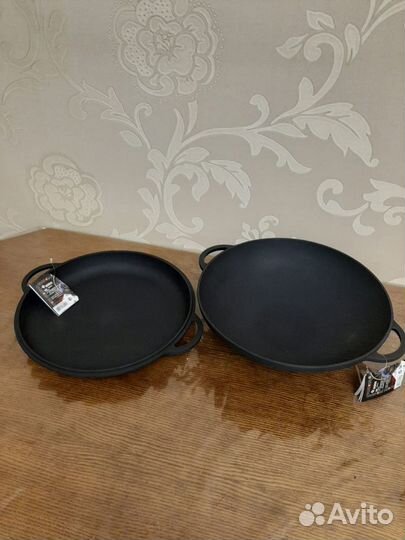 Казан чугунный с крышкой- сковородой