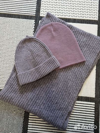 Женский шарф и шапка