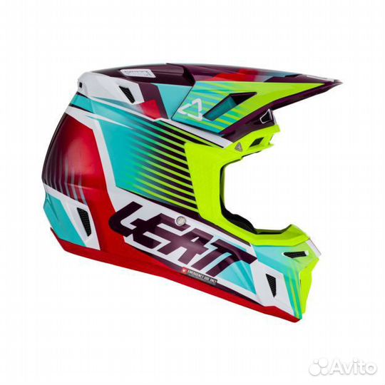 Кроссовый шлем Leatt 8.5 V23 + очки Velocity 5.5