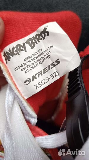 Роликовые коньки Angry Birds + новый шлем и защита