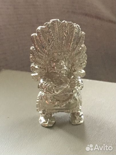 Статуэтка серебренная «индеец»