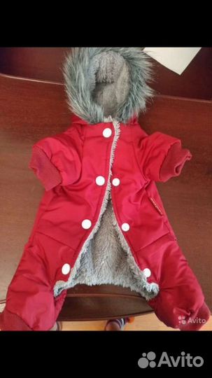 Новый-Зимний комбенизон для маленьких собачек разм