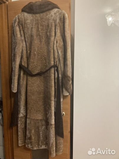 Мутоновая шуба бу 50-52 размер