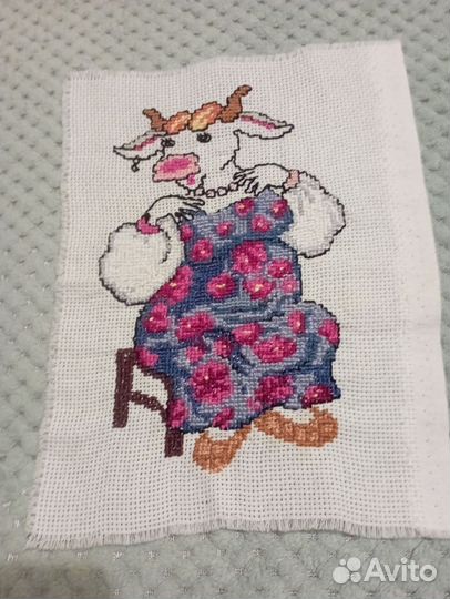 Картина вышитая крестом ручная работа