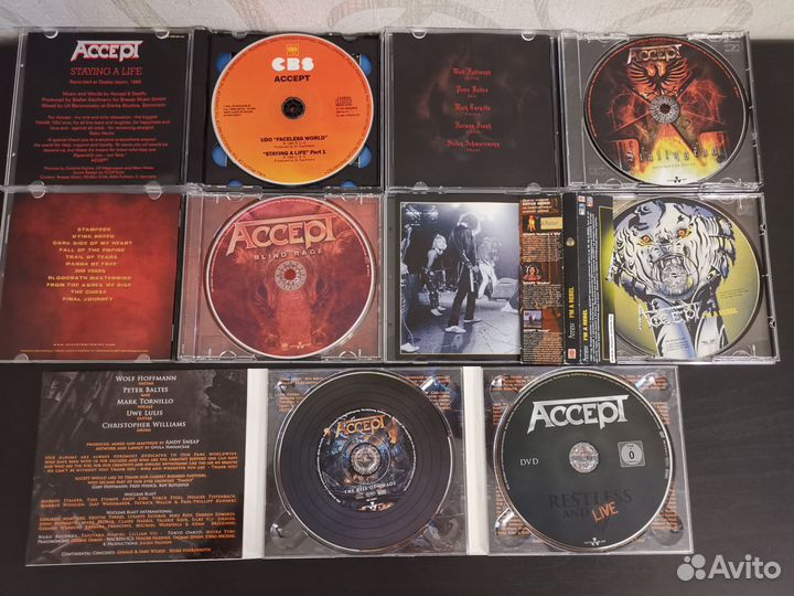 11шт. CD Accept, U.D.O. Лицензия, цена за все