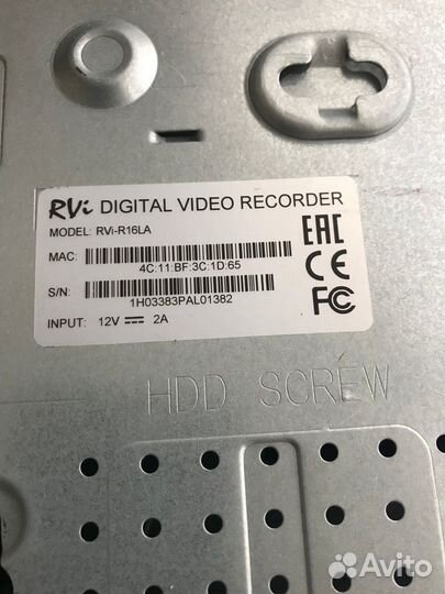 Digital video recorder / model: RVi-R16LA