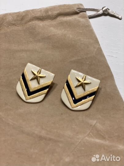 Винтажные серьги бижу