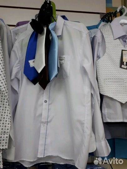 Рубашка для мальчика белая в школу