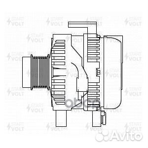 Генератор 12V 100A со шкивом Toyota RAV4 2.0i