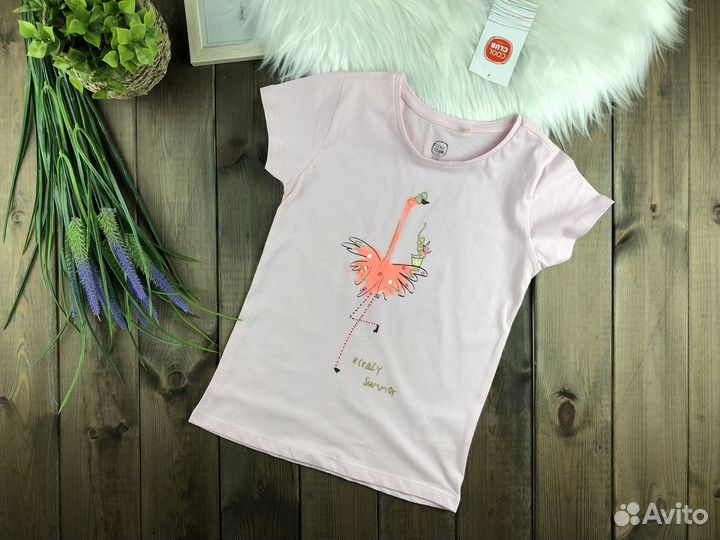 Футболка детская для девочки 122 128