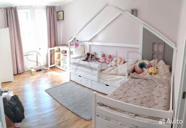 Кроватка односпальная детская