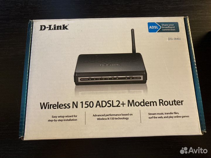 Роутер D-link DSL-2540U DSL-2640U