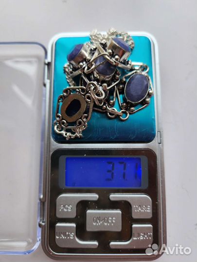 Колье с сапфирами