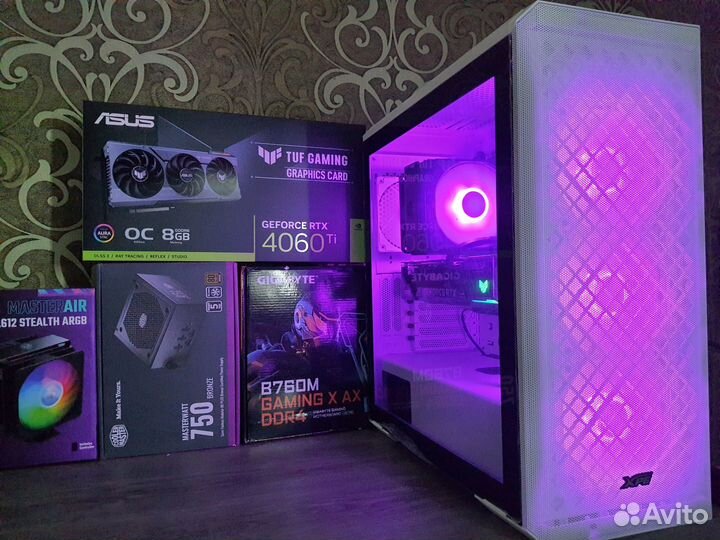 Мощный Пк RTX4060Ti TUF Gaming+ Core i5 13400F