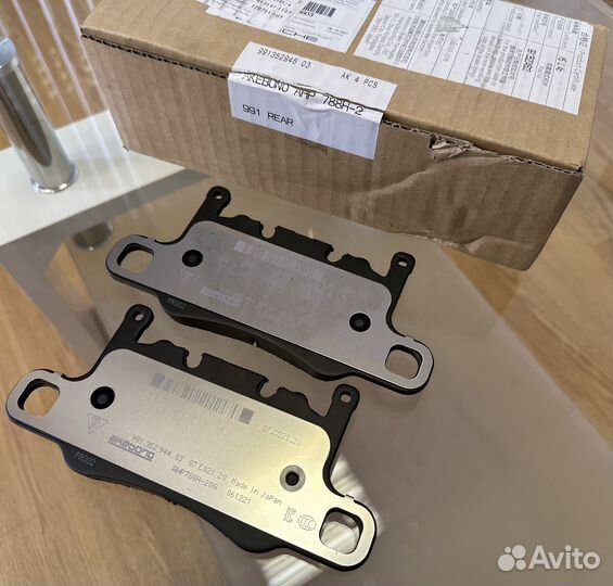 Тормозные колодки задние, Porsche 911, Turbo S