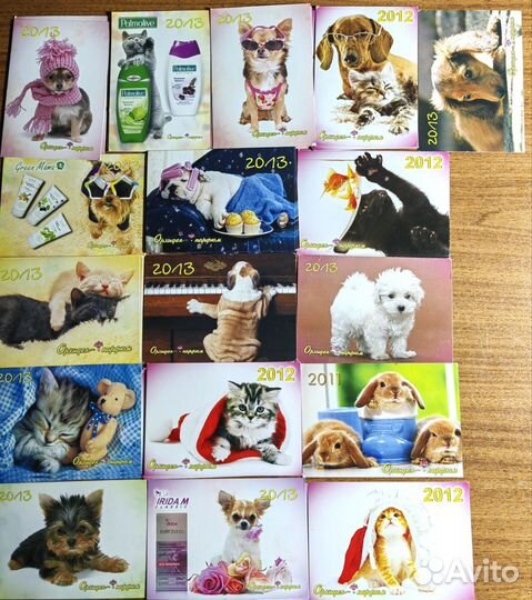 Календарики карманные коллекция