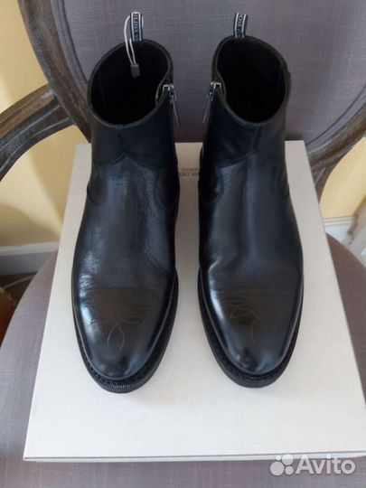 Мужские кожаные ботинки Golden goose