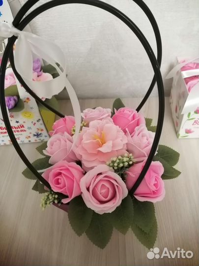 Букет цветов из мыла/воспитателю/учителю/маме