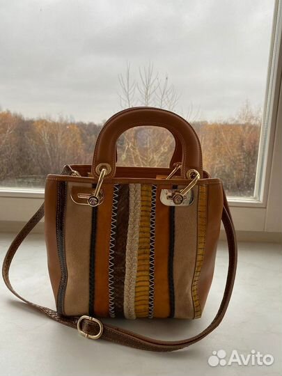 Сумка кожаная женская baldinini