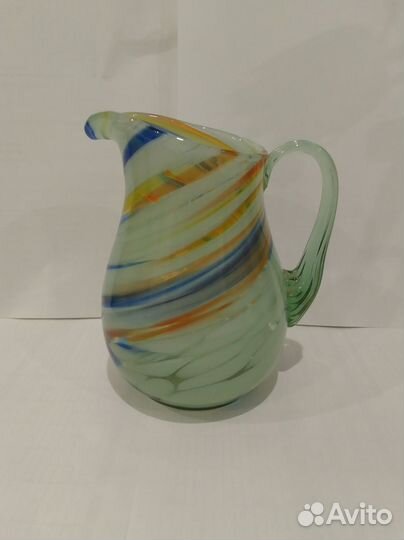 Молочник СССР. Цветное стекло