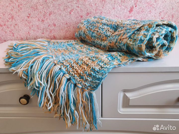 Шарф длинный ручной вязки