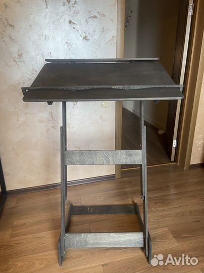 Новый стол для работы стоя/сидя черный