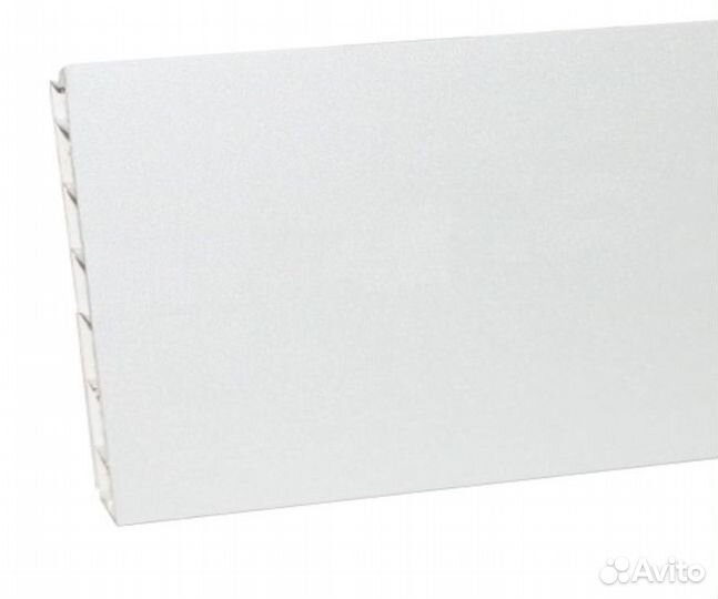 Цоколь пвх Светло-серый с уплотнителем (4000*146)