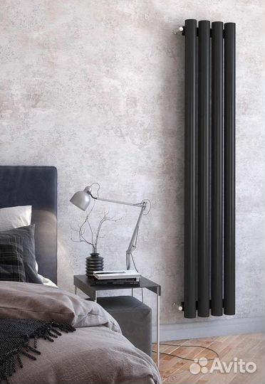Вертикальный дизайнерский радиатор Steel-Hot от за