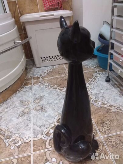 Фигура кота керамическая