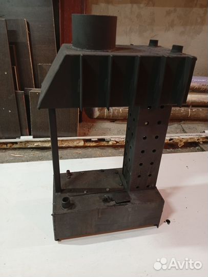Печь буржуйка для гаража на отработке