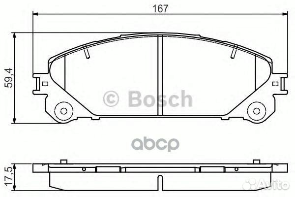 К-т дисков. тормоз. колодок 0986495169 Bosch