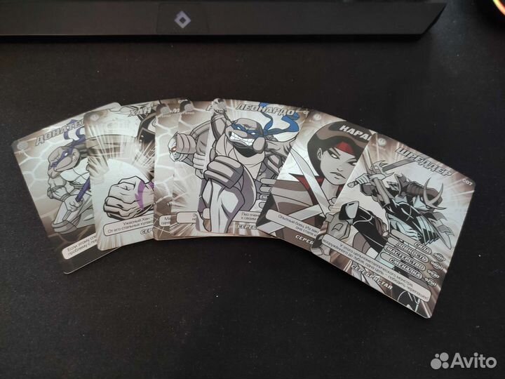 Карточки Черепашки ниндзя и Человек паук