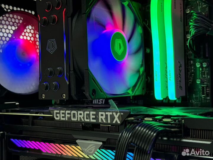 Игровой пк i5-12400f Rtx 3070ti Rog Strix