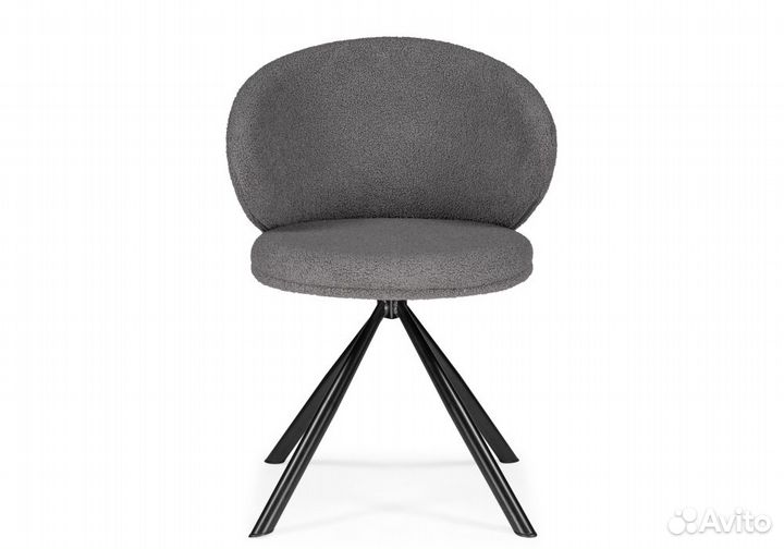 Стул на металлокаркасе Solomon крутящийся gray / black