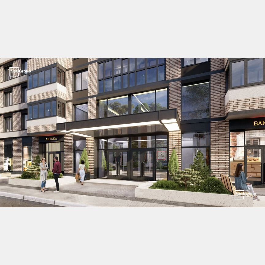 1-к. квартира, 34,5 м², 3/12 эт.