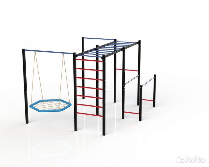 Спортивная площадка уличная воркаут турник брусья