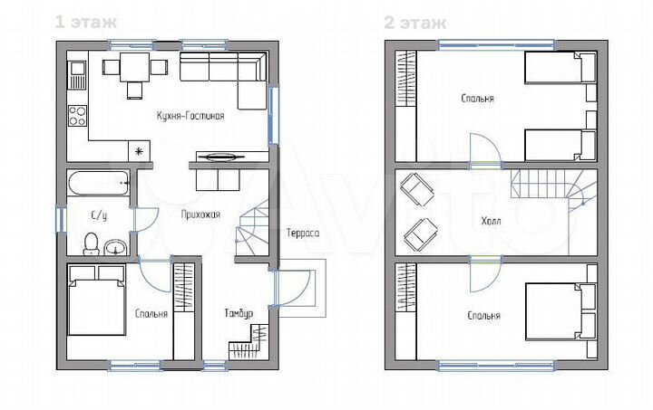Дом 108 м² на участке 6,5 сот.