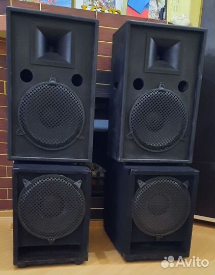 Колонки Сабвуферы Pro 2100W 2x2 EVM+FA D12