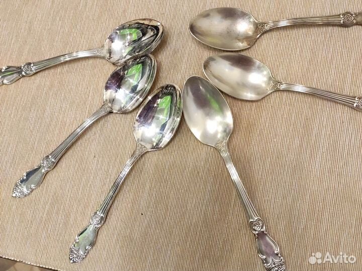 Мельхиоровые ложки столовые СССР