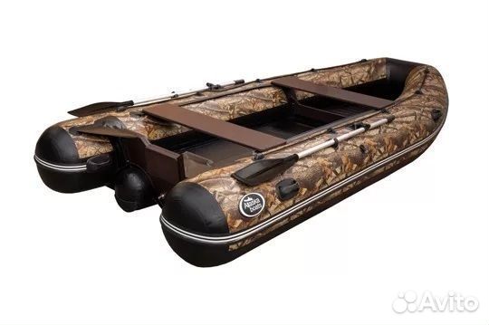 Лодка пвх allaska-390 drive кмф (лес)