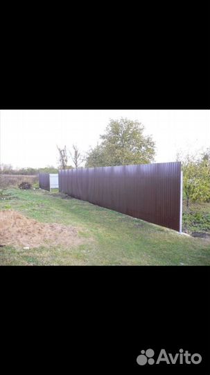 Заборы из профнастила