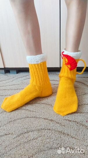 Носки вязаные подарок прикол