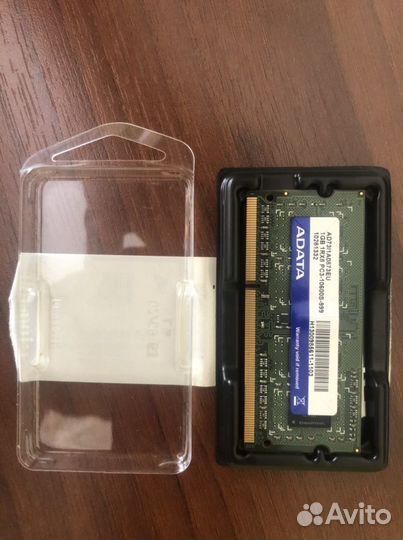 Оперативная память для ноутбука A-Data DDR3 1GB