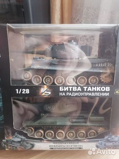 Радиоуправляемый танк Т-34 и Tiger