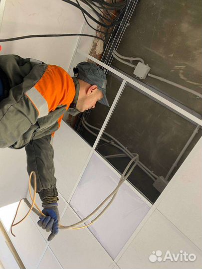 Монтаж,разводка электрики по квартирам