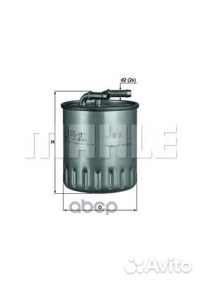 Фильтр топливный kl1551 Mahle/Knecht